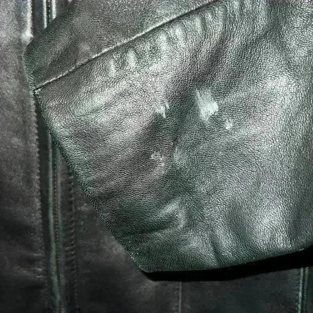 Nautica Black Leather Jacket - Picture 5 of 8